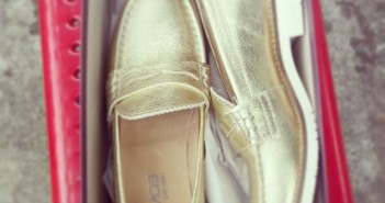 gold Boemos loafers