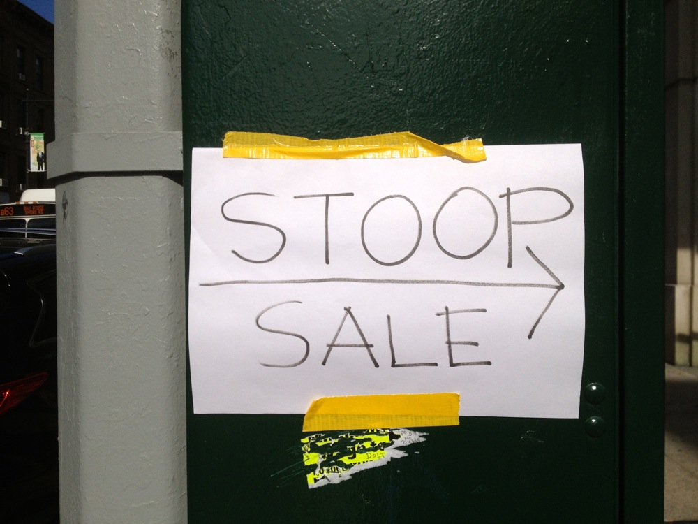 Stoop Sale Sign