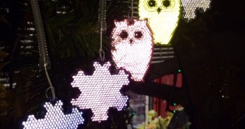 Reflector ornaments via Gowanus Alliance