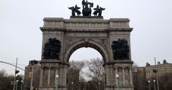 Grand Army Plaza Arch in Winter