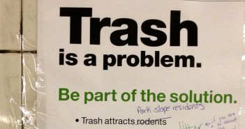 (crop) Trash Subway Sign