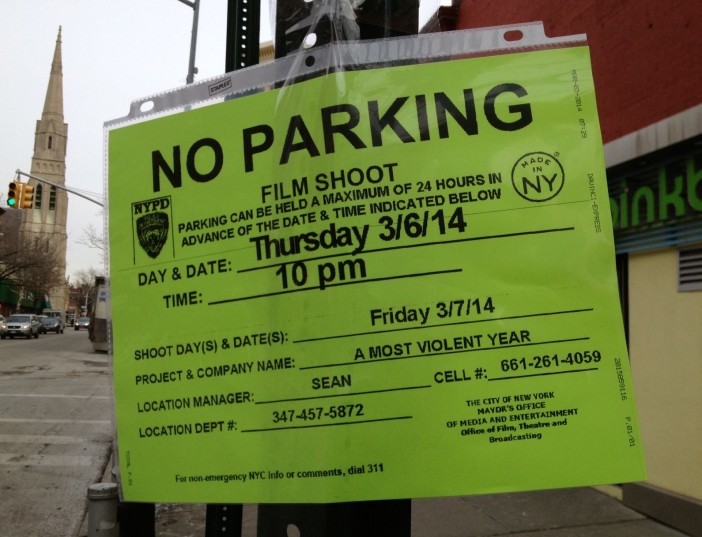 Filming on 7th Avenue: A Most Violent Year