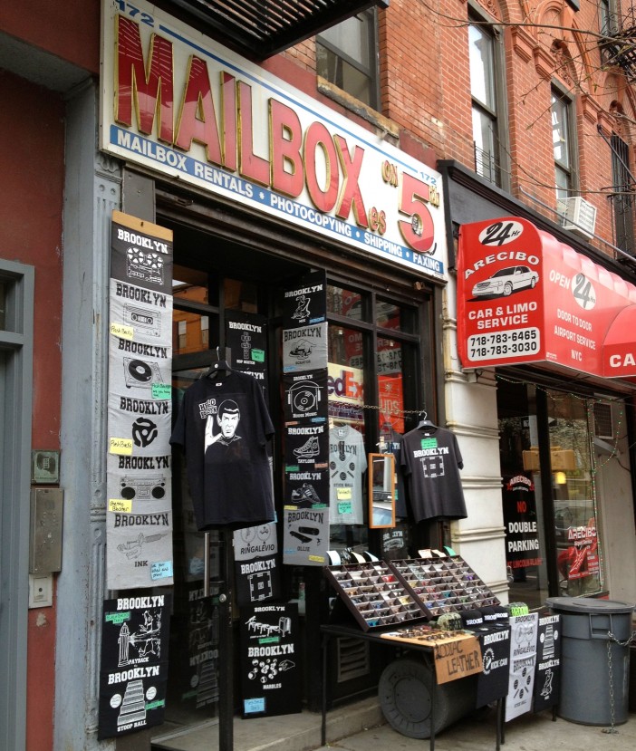 Rob Feingold shirts at Mailbox store, 172 5th Avenue