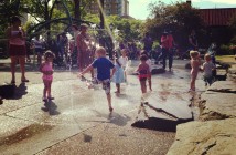 Sprinklers at JJ Byrne Playground