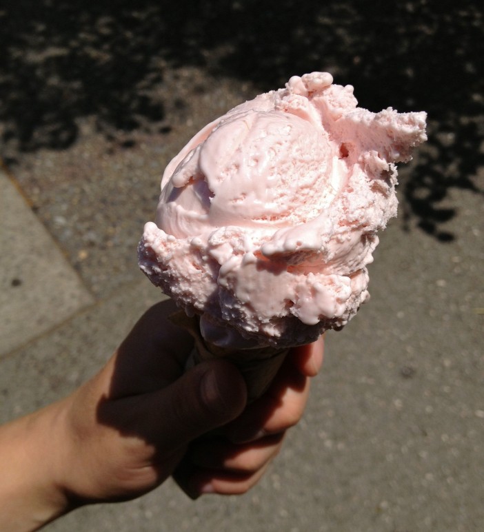 Strawberry Ice Cream Cone