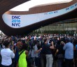 DNC press conference at Barclays